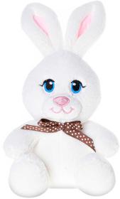 PLYŠ Zvířátko baby 15cm sedící s mašlí 3 druhy (plyšová hračka)