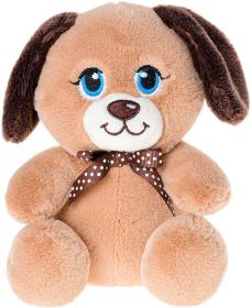 PLYŠ Zvířátko baby 15cm sedící s mašlí 3 druhy (plyšová hračka)