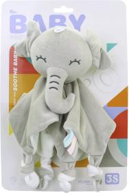 PLYŠ Zvířátko baby muchláček mazlicí dečka pro miminko 3 druhy