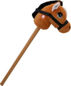 PLYŠ Zvířátko na tyči Hobby Horse kůň / jednorožec na baterie Zvuk 2 druhy