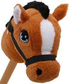 PLYŠ Zvířátko na tyči Hobby Horse kůň / jednorožec na baterie Zvuk 2 druhy