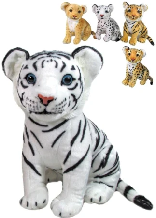 PLYŠ Zvířátko Safari 31cm 2 druhy 3 barvy (plyšová hračka)