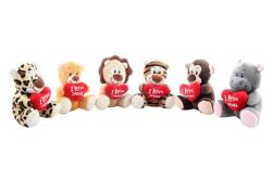 PLYŠ Zvířátko safari na výběr ze 6-ti druhů (plyšová hračka)