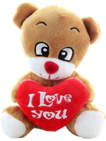 PLYŠ Zvířátko se srdíčkem I Love You 4 druhy (plyšová hračka)