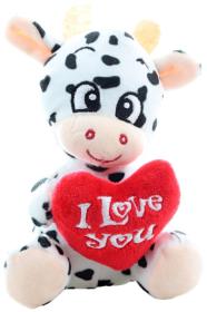 PLYŠ Zvířátko se srdíčkem I Love You 4 druhy (plyšová hračka)