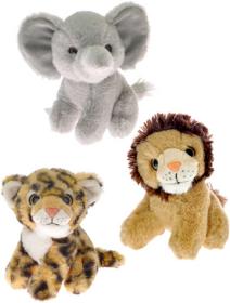 PLYŠ Zvířátko sedící safari 15cm 3 druhy (plyšová hračka) PLYŠ Zvířátko sedící safari 15cm 3 druhy (plyšová hračka)