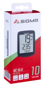 SIGMA Počítač BC 10.0, černo-bílý