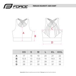 Force Podprsenka sportovní SIMPLE černá