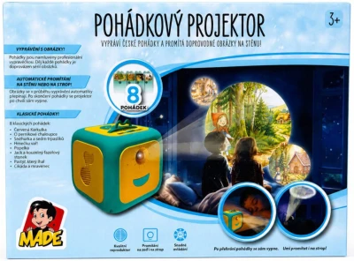 Pohádkový projektor promítačka 8 pohádek CZ na baterie Světlo Zvuk