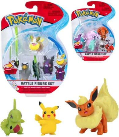 Pokémon Battle figurka set 3ks na kartě různé druhy plast Pokémon Battle figurka set 3ks na kartě různé druhy plast