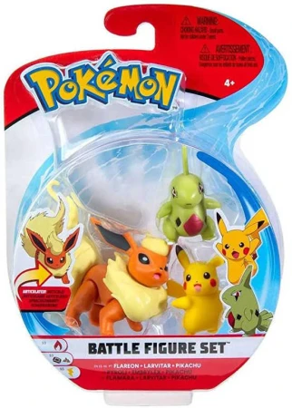 Pokémon Battle figúrka set 3ks na karte rôzne druhy plast