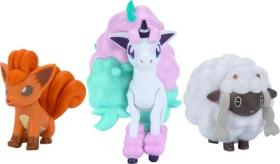 Pokémon Battle figúrka set 3ks na karte rôzne druhy plast