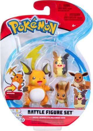Pokémon Battle figúrka set 3ks na karte rôzne druhy plast