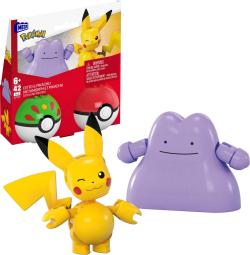 Pokémon Megablok set 2x Pokéball Pikachu + Ditto stavebnice 42 dílků Pokémon Megablok set 2x Pokéball Pikachu + Ditto stavebnice 42 dílků
