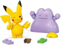 Pokémon Megablok set 2x Pokéball Pikachu + Ditto stavebnice 42 dílků