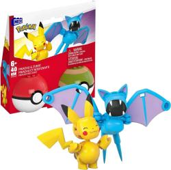 Pokémon Megablok set 2x Pokéball Pikachu + Zubat stavebnice 40 dílků Pokémon Megablok set 2x Pokéball Pikachu + Zubat stavebnice 40 dílků