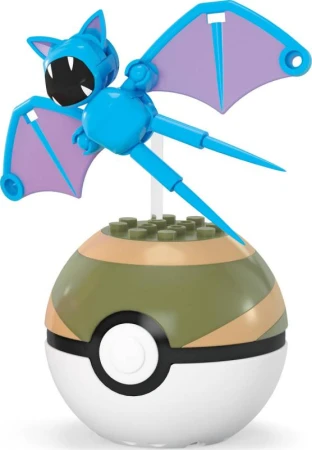 Pokémon Megablok set 2x Pokéball Pikachu + Zubat stavebnice 40 dílků