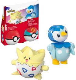 Pokémon Megablok set 2x Pokéball Piplup + Togepi stavebnice 41 dílků Pokémon Megablok set 2x Pokéball Piplup + Togepi stavebnice 41 dílků