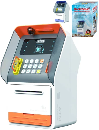 Pokladnička bankomat s rozpoznáním obličeje Face ID na baterie 2 barvy