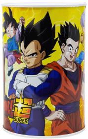 Pokladnička plechovka Dragon Ball Super 15cm kovová dětská kasička