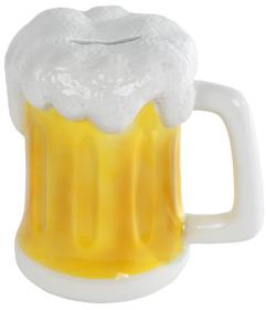 Pokladnička porcelánová pivní půllitr kasička pivo keramika Pokladnička porcelánová pivní půllitr kasička pivo keramika