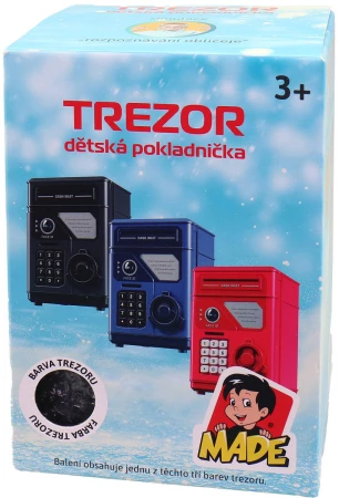 Pokladnička trezor s rozpoznáním obličeje Face ID na baterie 3 barvy