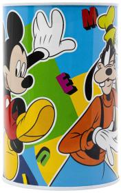 Pokladnička válec Disney Mickey Mouse 10x15cm dětská kasička kovová Pokladnička válec Disney Mickey Mouse 10x15cm dětská kasička kovová