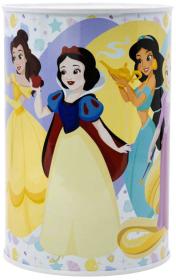 Pokladnička válec Disney Princezny 10x15cm dětská kasička kovová Pokladnička válec Disney Princezny 10x15cm dětská kasička kovová