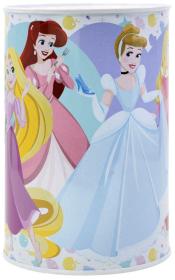 Pokladnička válec Disney Princezny 10x15cm dětská kasička kovová