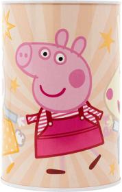 Pokladnička válec prasátko Peppa Pig 15cm dětská kasička plechová Pokladnička válec prasátko Peppa Pig 15cm dětská kasička plechová