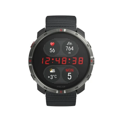 Polar Grit X2 Night Black outdoorové sportovní hodinky
