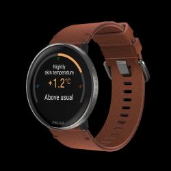 Polar Ignite 3 Titanium, kožený a silikonový řemínek