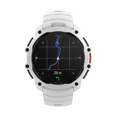 Polar Street X bílé sportovní hodinky s hrudním pásem Polar H10