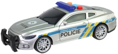 Policejní auto český design na setrvačník s hlášením na baterie Světlo Zvuk CZ