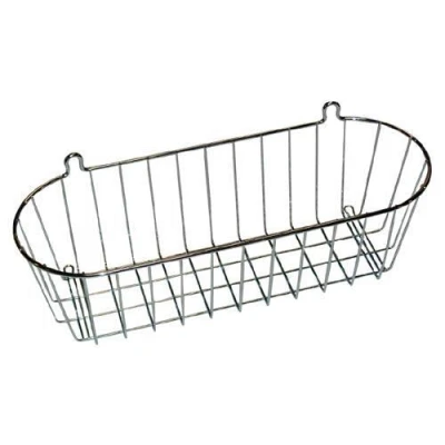Polička závěsná POCKET 35x13x11cm ovál Cr Polička závěsná POCKET 35x13x11cm ovál Cr