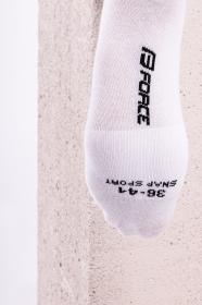 Force Ponožky SNAP SPORT biele