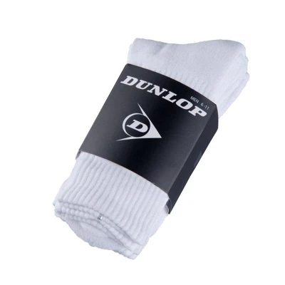 Dunlop Club bílé nízké sportovní ponožky, 3 páry