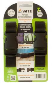 Yate Popruh se sponou 2,5 x 150 cm - 2 ks Yate Popruh se sponou 2,5 x 150 cm - 2 ks