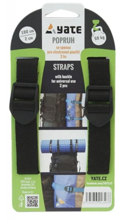 Yate Popruh se sponou 2 x 100 cm - 2 ks Yate Popruh se sponou 2 x 100 cm - 2 ks