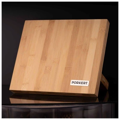 Porkert Blok na nože magnetický 24x21x12cm bambusový Porkert Blok na nože magnetický 24x21x12cm bambusový