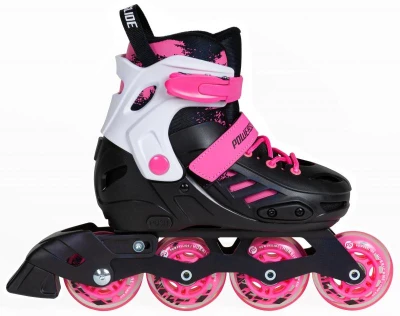 Powerslide Khaan Junior SQD Pink dětské kolečkové brusle Powerslide Khaan Junior SQD Pink dětské kolečkové brusle