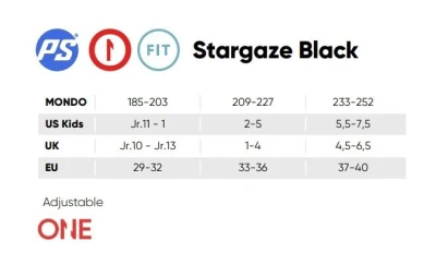 Powerslide Stargaze Black dětské kolečkové brusle