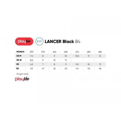 Playlife Lancer Black 84 kolečkové brusle