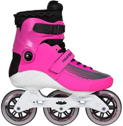 Powerslide Swell Electric Pink 100 Trinity kolečkové brusle Powerslide Swell Electric Pink 100 Trinity kolečkové brusle