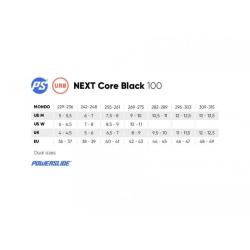 Powerslide Next Core Black 100 Trinity kolečkové brusle