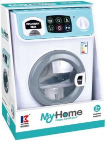 Pračka dětská automatická 22cm modro-bílá na baterie plast