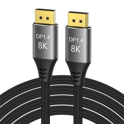 PremiumCord DisplayPort 1.4 přípojný kabel 32,4Gbit/s, rozlišení 8K, kovové a zlacené konektory, 1,5m PremiumCord DisplayPort 1.4 přípojný kabel 32,4Gbit/s, rozlišení 8K, kovové a zlacené konektory, 1,5m