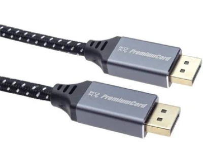 PremiumCord DisplayPort 1.4 prepojovací kábel, kovové a pozlátené konektory, 2m PremiumCord DisplayPort 1.4 prepojovací kábel, kovové a pozlátené konektory, 2m