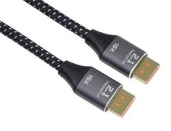 PremiumCord DisplayPort 2.1 kabel, 16K@60Hz,8K@120Hz,4K@240Hz,165Hz,144Hz kovové a zlacené konektory, 1m PremiumCord DisplayPort 2.1 kabel, 16K@60Hz,8K@120Hz,4K@240Hz,165Hz,144Hz kovové a zlacené konektory, 1m