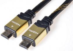 PremiumCord GOLD HDMI High Speed + Ethernet kabel, zlacené konektory, 10m PremiumCord GOLD HDMI High Speed + Ethernet kabel, zlacené konektory, 10m